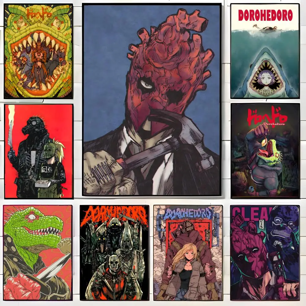 bizarre anime Dorohedoro Poster Wall Art Print Decorative Mural Home Decor Gift Unframed