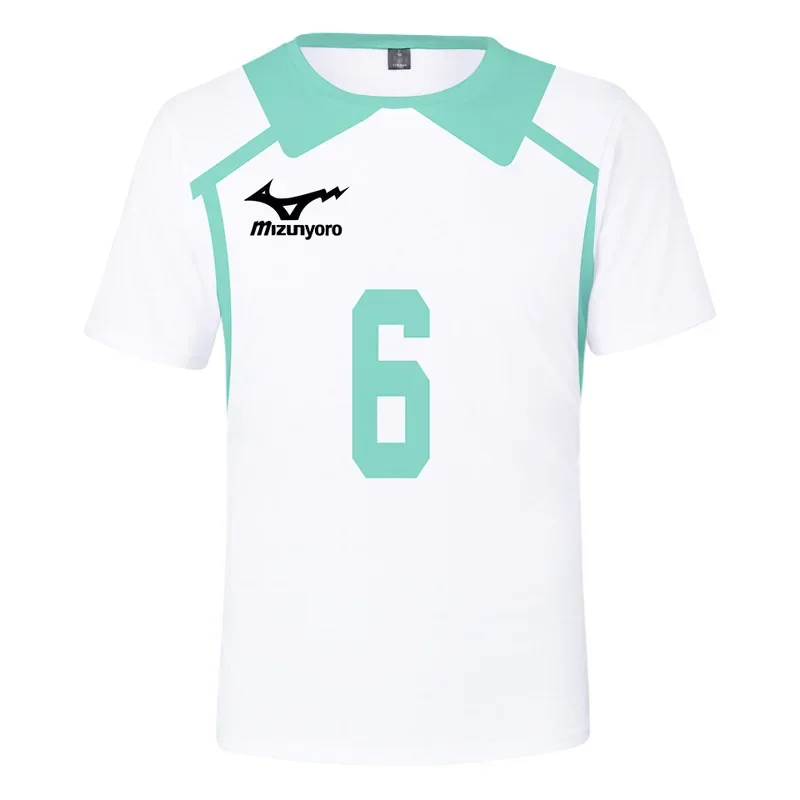 New anime volleyball youth character suit cos3D digital print casual sports short sleeved T-shirt peripheral