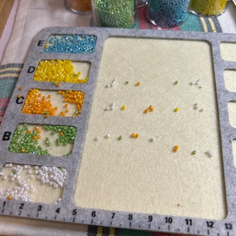 Flocked Bead Board Bracelet Necklace Beading Organizer Artistry Tray Design Measuring Tool for DIY Jewelry Making Accessories