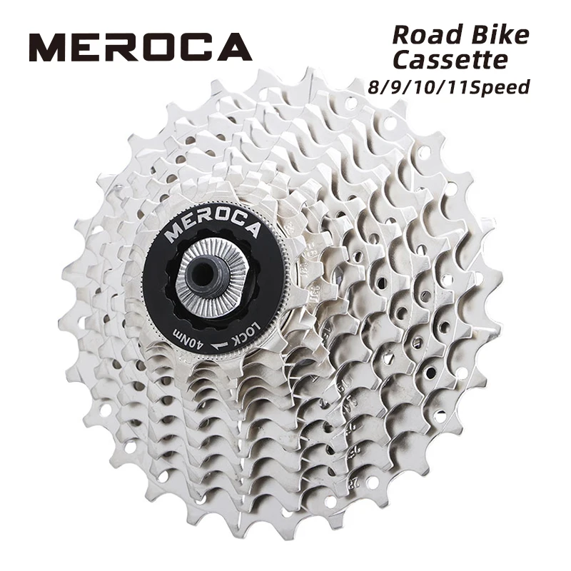 

MEROCA Road Bike Cassette 8/9/10/11 Speed 11-25T 11-28T Bicycle Freewheel K7 Folding Bicycle Sprocket For Shimano