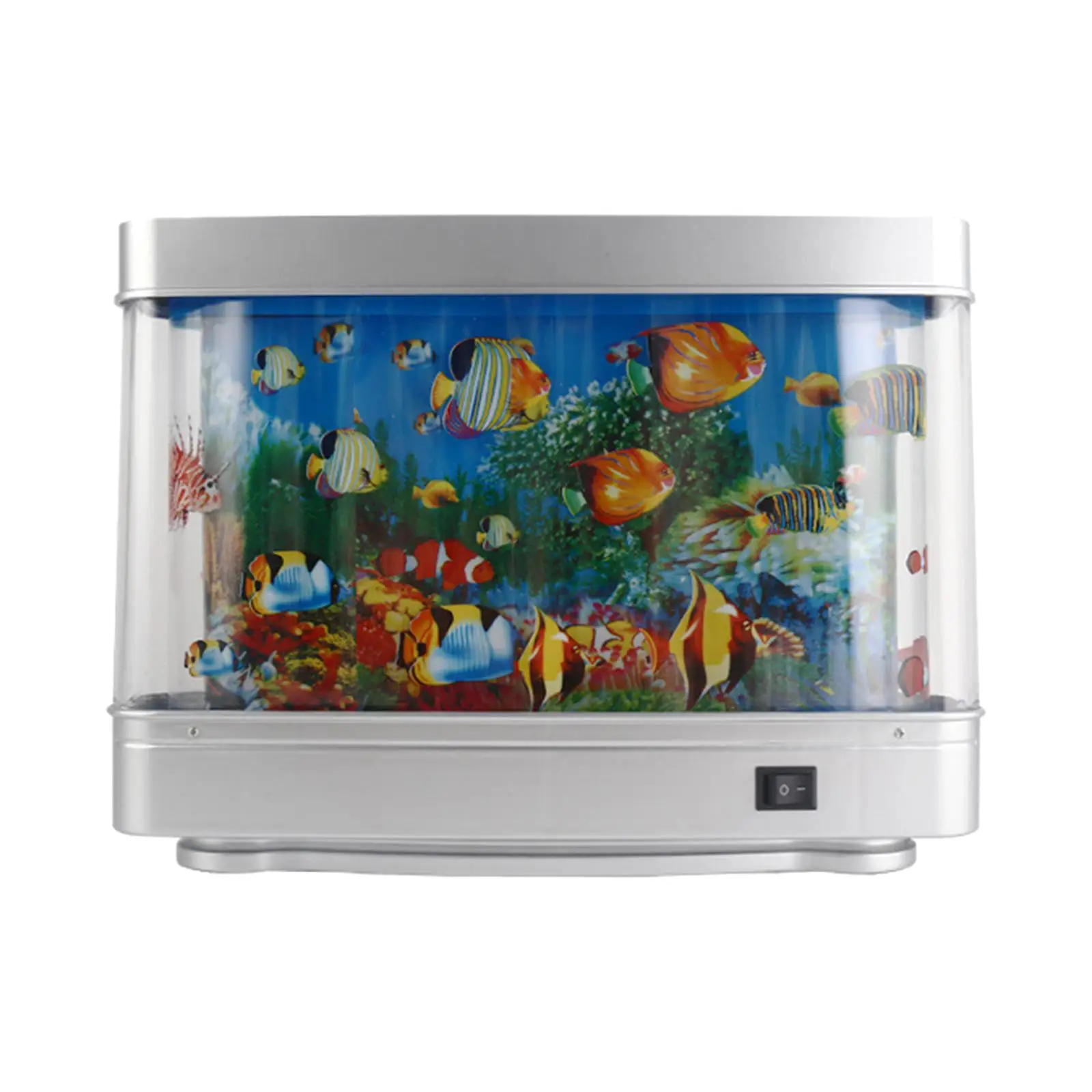 Aquarium Mood Lamp Night Light Views Moving Artificial Tropical Landscape for Holidays Bedroom Birthdays Office Indoor