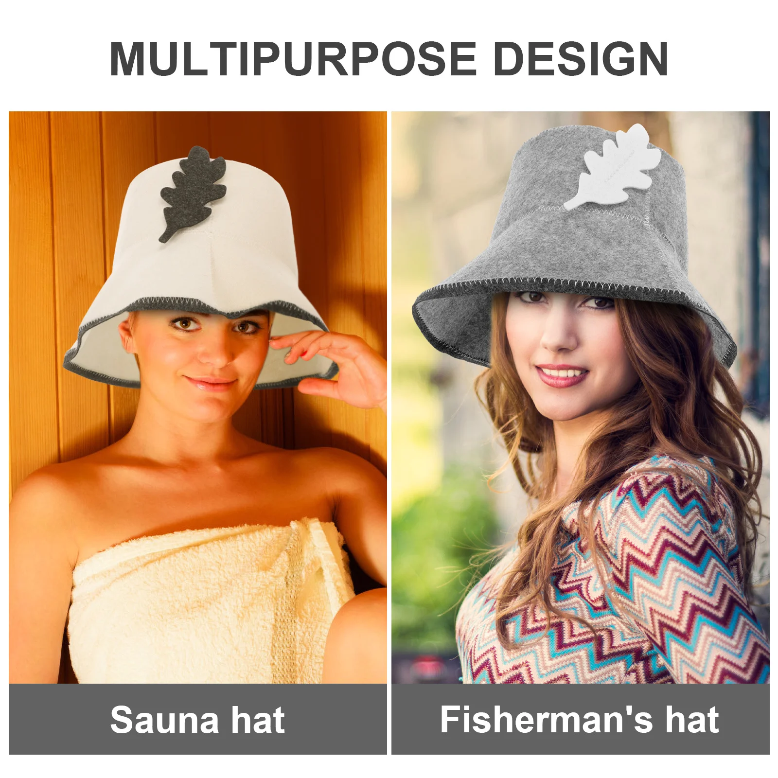 

2Pcs Sauna Hat Women Bathing Hat Breathable Shower Cap Stylish Sauna Caps Hair Protection Gift Idea Women Shower Caps