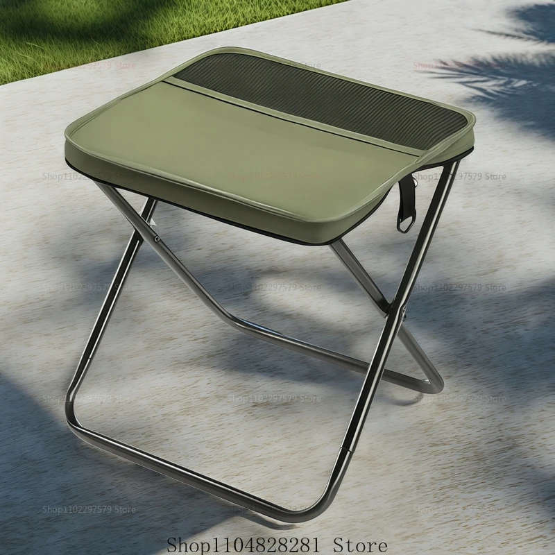 Sgabello da campeggio pieghevole portatile, sedia da zaino leggera per pesca all'aperto, picnic, escursioni, sedili compatti da spiaggia