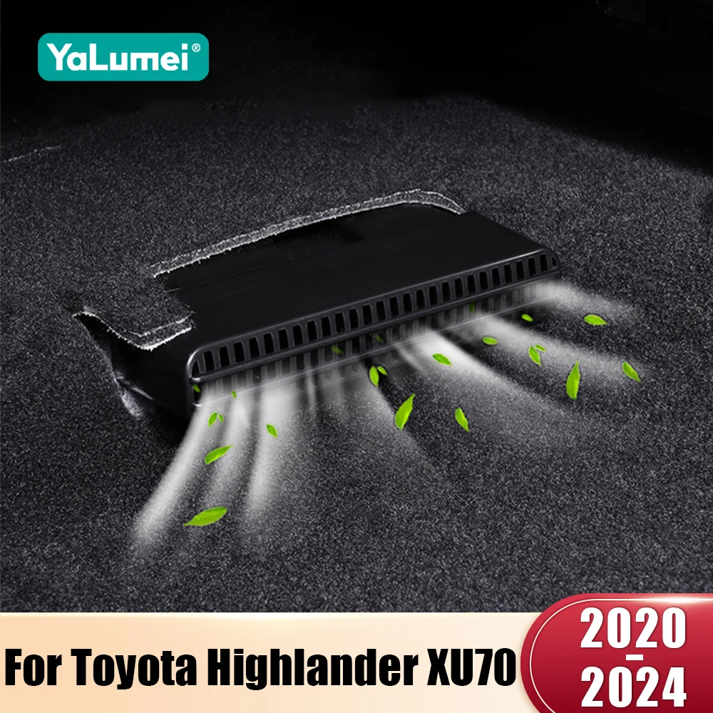 Für Toyota Highlander XU 70 2020 2021 2023 2024 ABS Auto Unter Rücksitz AC Wärme Boden Klimaanlage Outlet Grid Abdeckung Air vent Maske