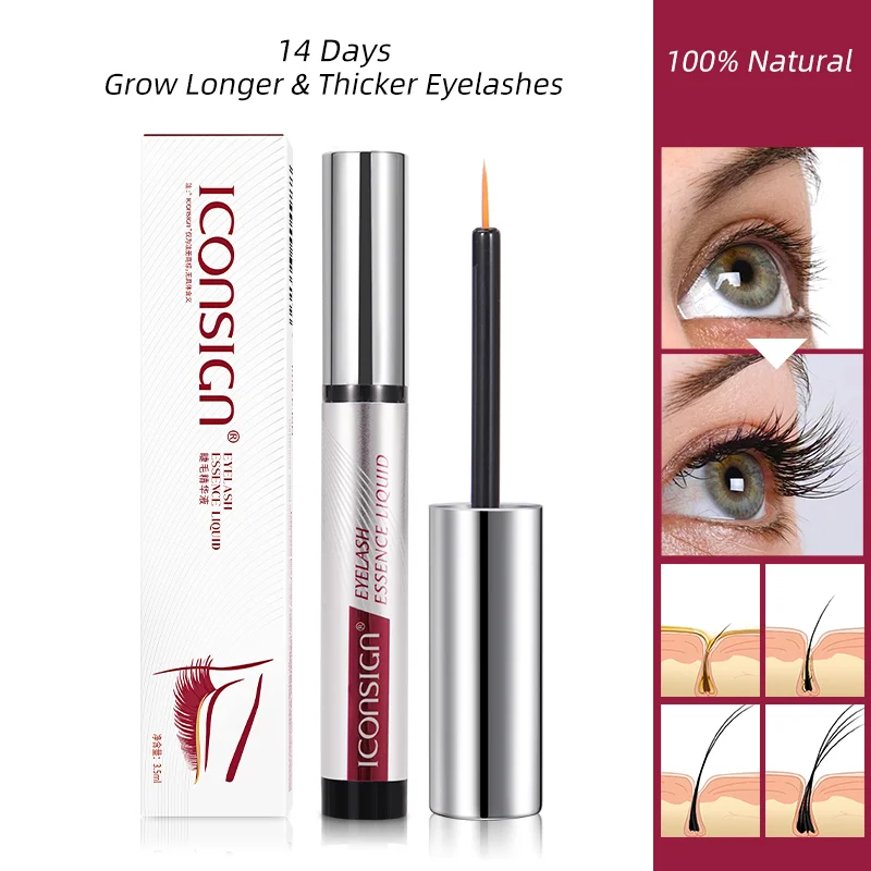 

Dropshipping Eyelash Growth Serum Liquid 14 Days Lash Brow Growth Natural Nourish Eyelash Longer Thicker Eyelash Makup Tools