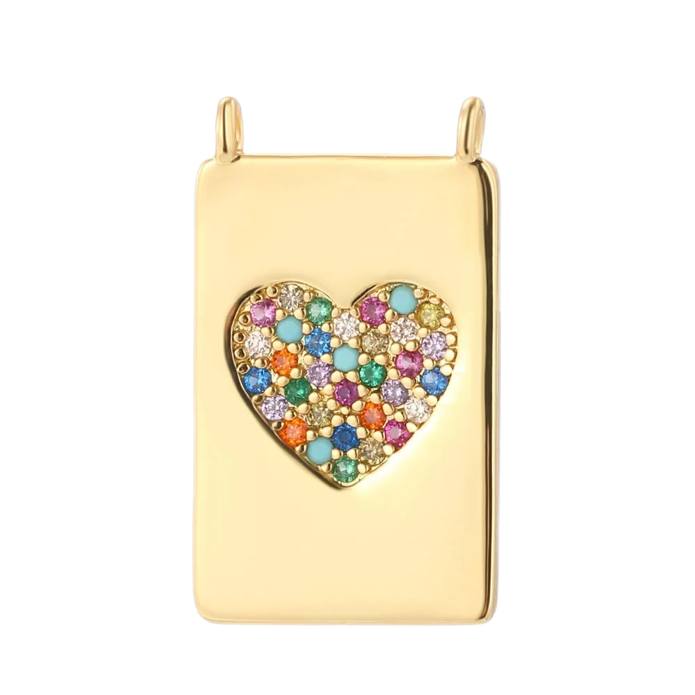 Bohemian Hearts for Jewelry Making Supplies Gold Color Eyes Fish Dijes+diy Earrings Bracelet Necklace Accessories Designer image 5