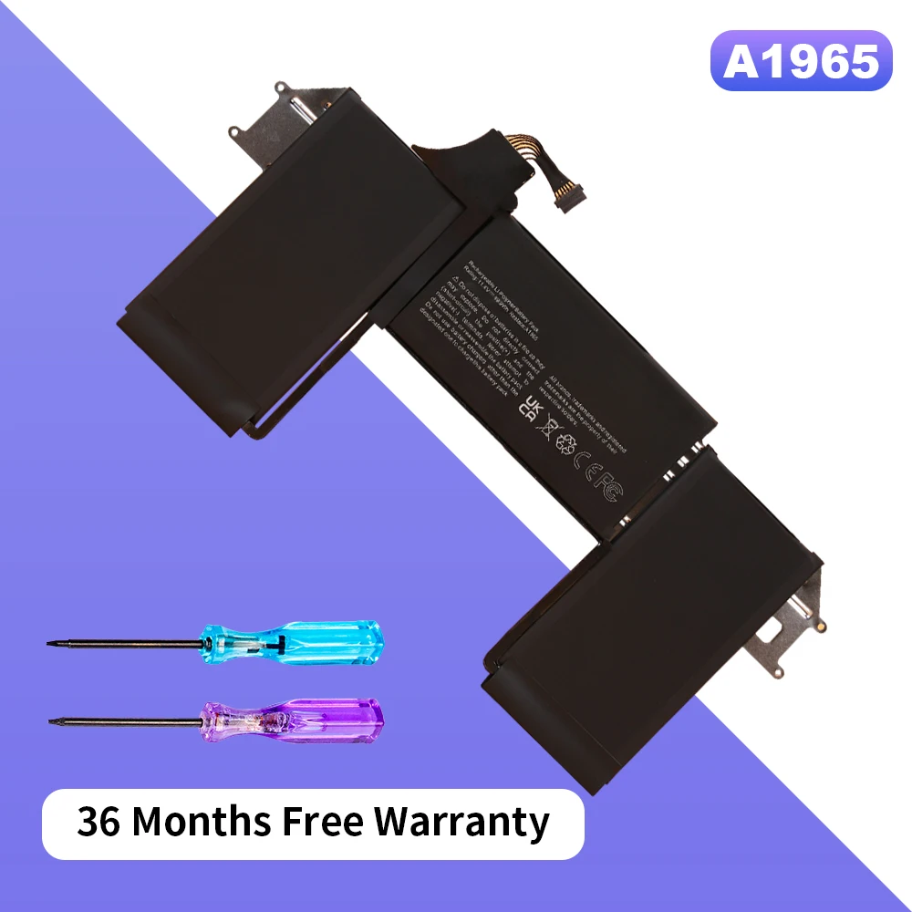 

Аккумулятор для ноутбука A1965, совместимый с MacBook Air, 13 дюймов, A1932, 2018, 2019, A2179, версия 2020, серия, 36 месяцев, бесплатная гарантия