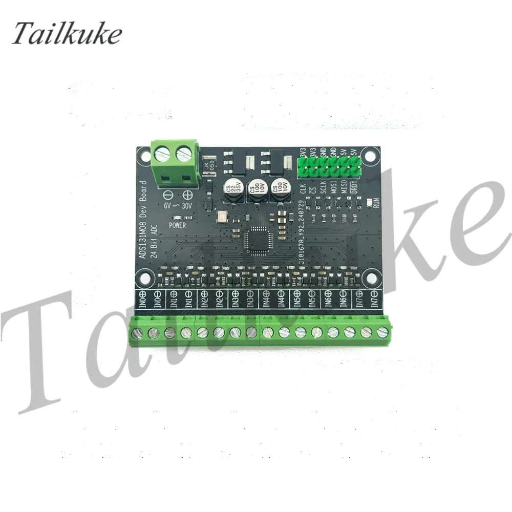 High-precision Sensor Signal Sampling, 24-bit Differential ADC, 8-channel ADS131M08 Module