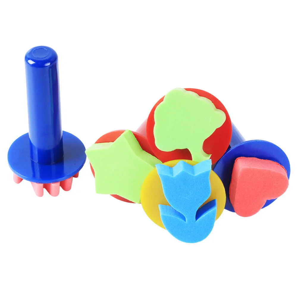 

5 Pcs Painting Stamp Supplies Sponge Sponges for Drawing Stamper Brushes Kids Set