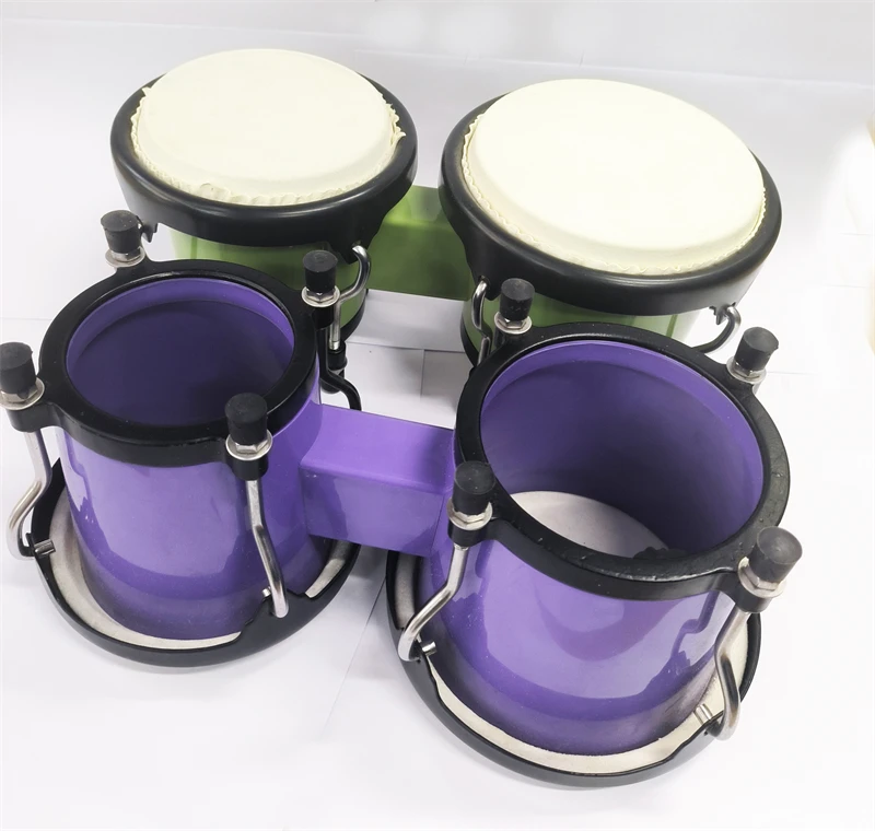 BGD‑08C 4"*5" Mini Plastic Body Bongo Drum Percussion Instrument Hand Drum for Beginner Music Learning Performance - view 5