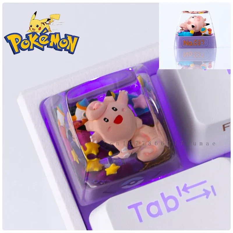 Pokémon Anime Micro Keycap, Keycaps transparents, Résine personnalisée, Magikarp Keycaps, Mécanique, Créatif, Clavier d'ordinateur, Cadeau mignon, Japon