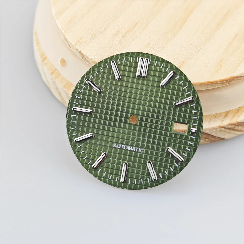 NH35 dial farmhouse oak NH36 dial PP modified DIY watch accessory green luminous dial 31mm assembly S accessory DIY style