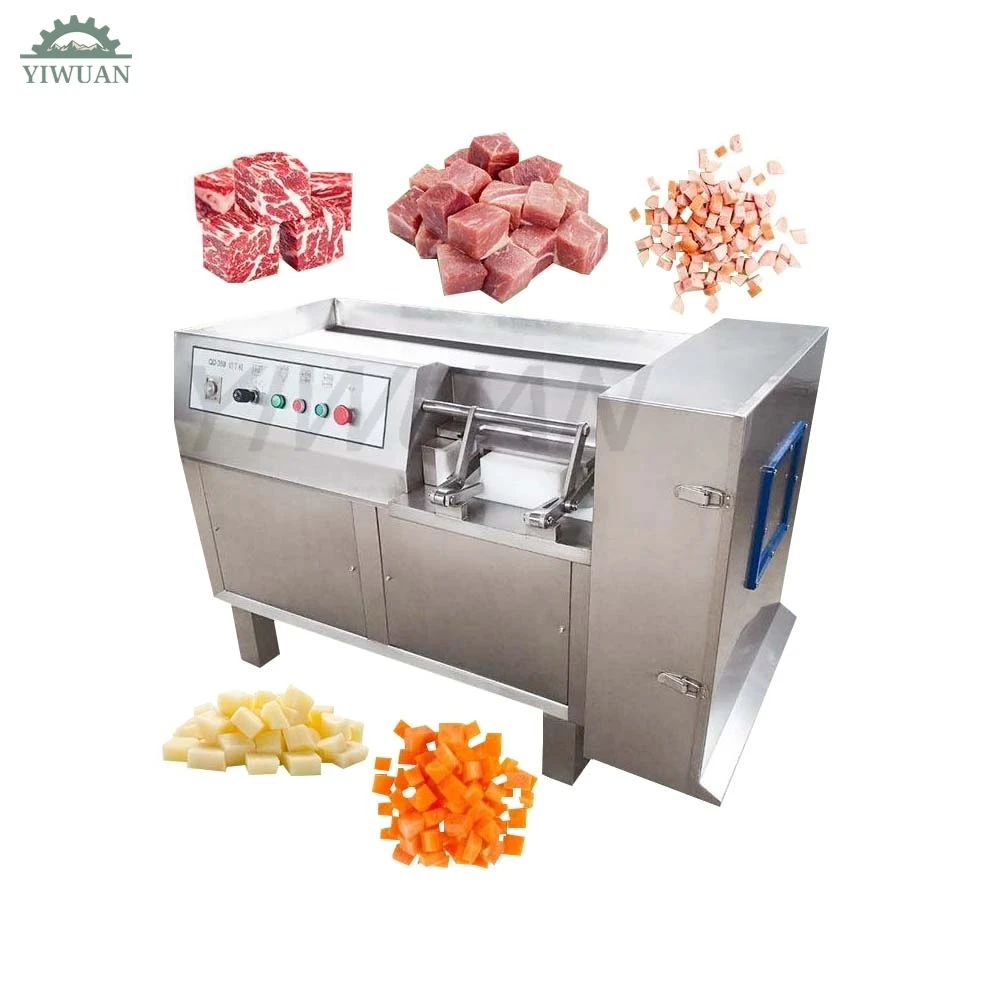 

Frozen Meat Chicken Cube Cutter Slicer Automatic Beef Pork Cuber Poultry Meat Cut Machine Commercial