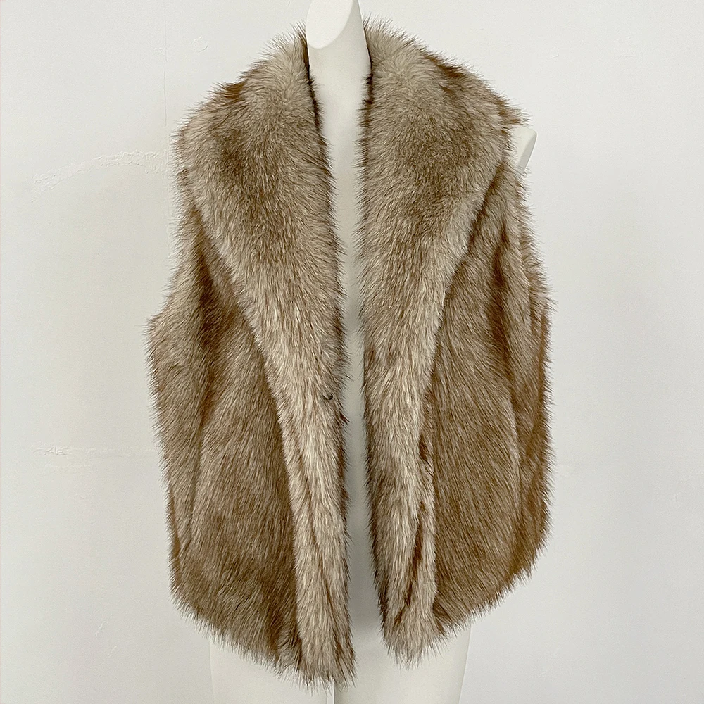Fur Coat Eco-friendly Women's Clothing Jackets and Vests Fashion Winter Woman 2025 Warm Luxury High-end Elegant Women's Clothing