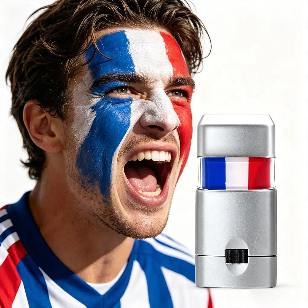 Country Flag Face Paint Stick Stripe Football Fan Brush Stick Face Paint Football Game Cheering Cheerleading Decoration