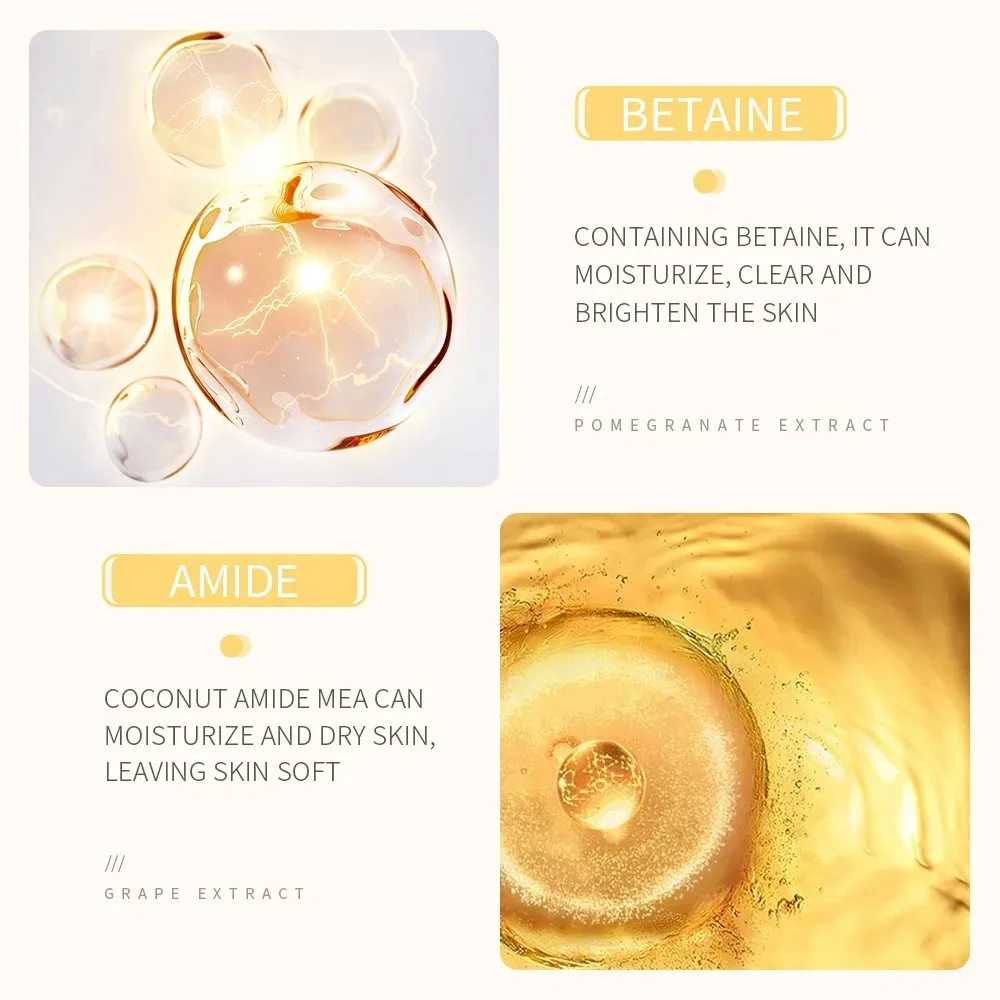 BIOAQUA-منظف الوجه الخام من لب الأرز ، رغوة غسل الوجه ، ترطيب العناية بالبشرة ، تفتيح البشرة ، العناية بتجديد شباب البشرة #5