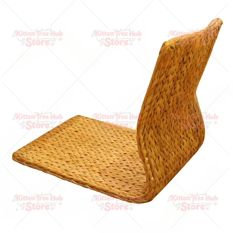 Handmade Straw&Rattan  Floor Legless Chair