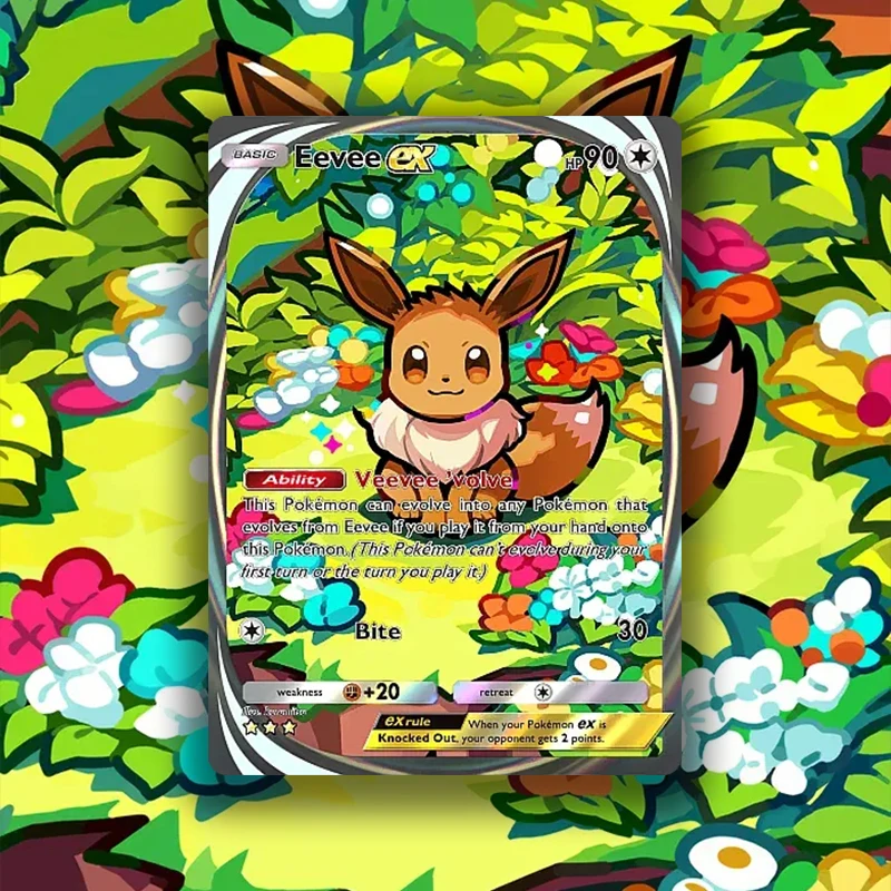 

Pocket HOLO FOIL Cards Pockemontcg DIY PTCG Self-made Monster Singles Anime Peripheral Collectibles Game Collection Anime Card