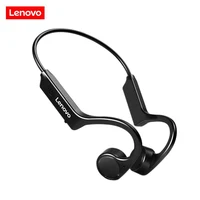 Lenovo X4 auriculares de conducción ósea inalámbricos Bluetooth auriculares estéreo de alta fidelidad música deportes impermeable gancho para la oreja auriculares con micrófono
