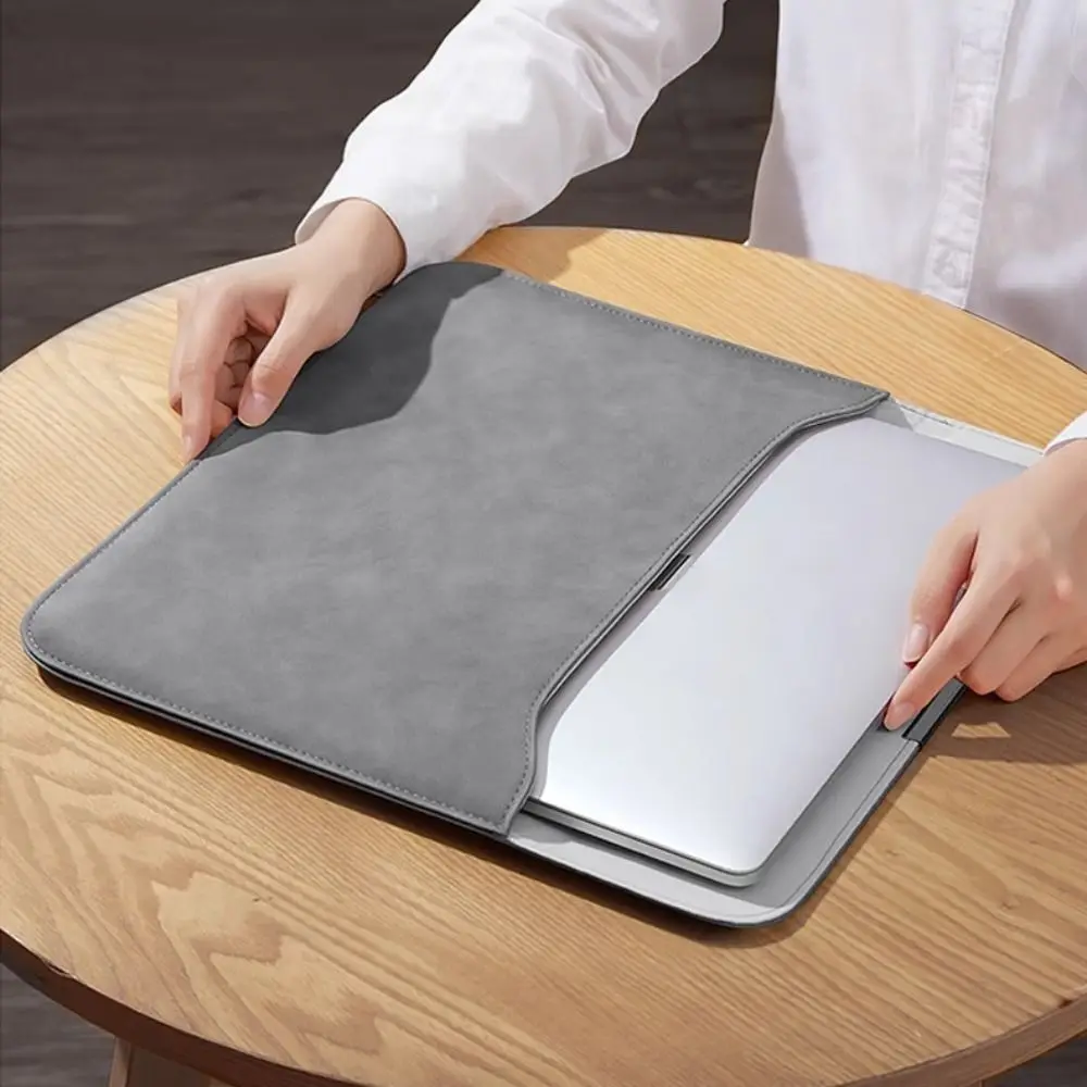 

Модная портативная сумка для хранения компьютера 14/15 дюймов, сумка для ноутбука из искусственной кожи, клатч, однотонный чехол для планшета, школьный чехол