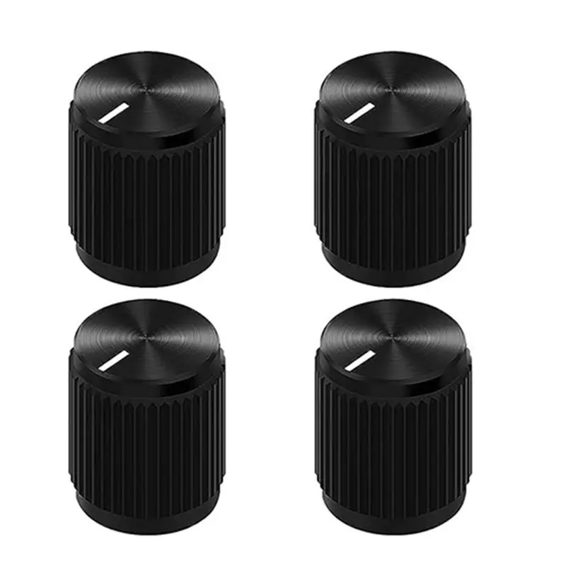 Picture 7: ABLB-10PCS Guitar Effect Pedal Knob Metal Black Potentiometer Knob Anodized Aluminum Amp Pot Knob 15X15mm Durable
