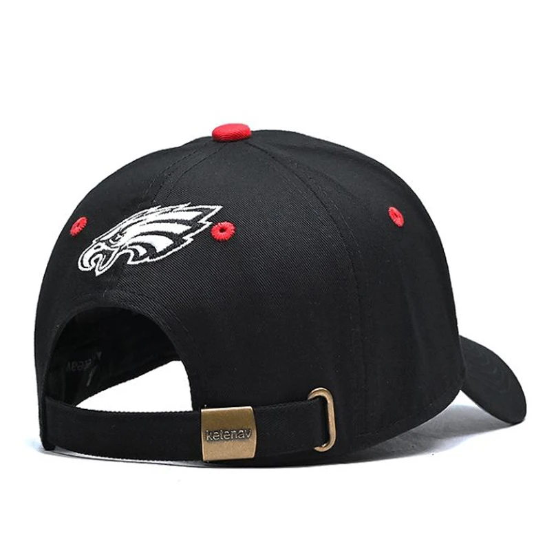 Eagle Embroidery Hat Men\'s Hard Top Cotton Baseball Cap Star Same Style Fashion Brand Peaked Cap Colorfast Hat