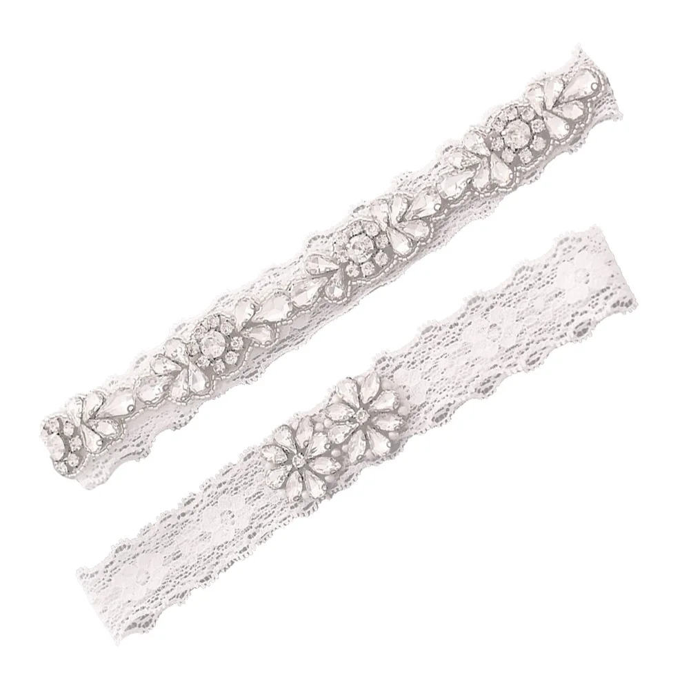 

1 Pair Adjustable Wedding Leg Band For Wedding Belt Bride Floral Bridal Bridal Belt Soft Comfortable Accessory