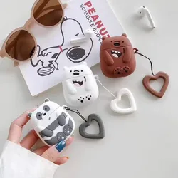 Disney Cute Cartoon Bear Panda AirPods Pro Protective Case Apple Airpods 1 2 Generation Wireless Bluetooth Headphone Case Soft