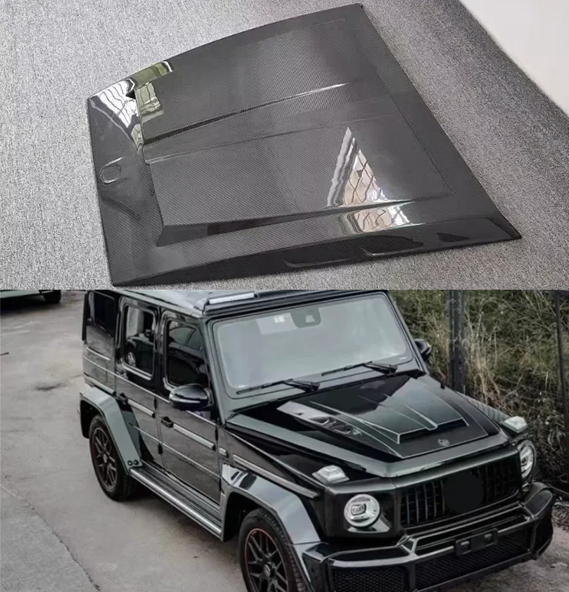 Real Carbon Fiber Front Bumper Engine Hood Bonnet Vent Cover For Mercedes-Benz G-Class W464 G500 G550 G55 G63 G65 2018-2024