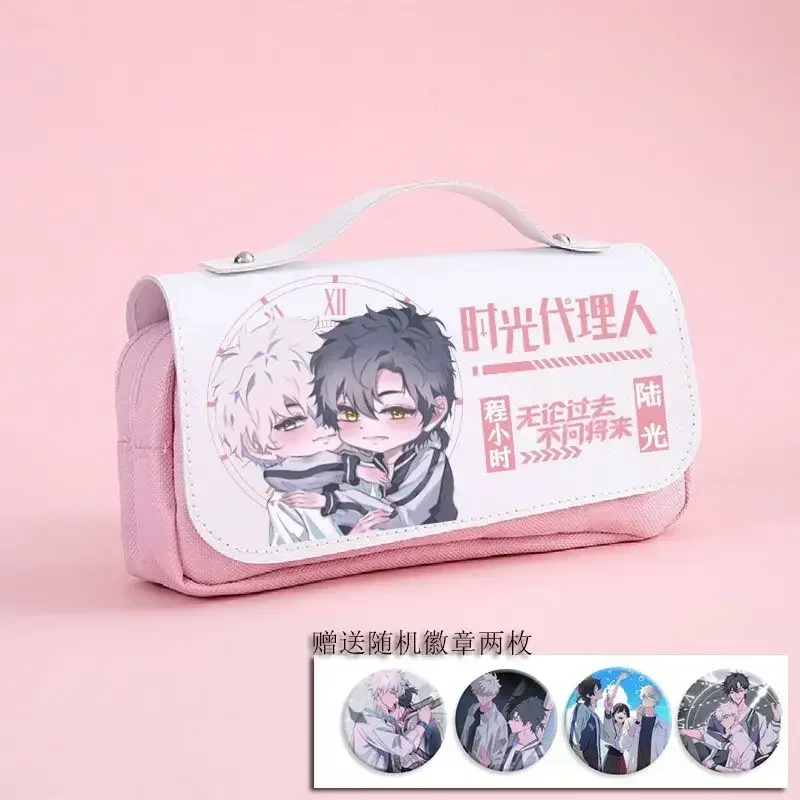 Anime Link Click Pencil Case Cosplay Large Capacity Pencil Bag Pen Bags Back To School Supplies Pencil Pouch Christmas Gifts