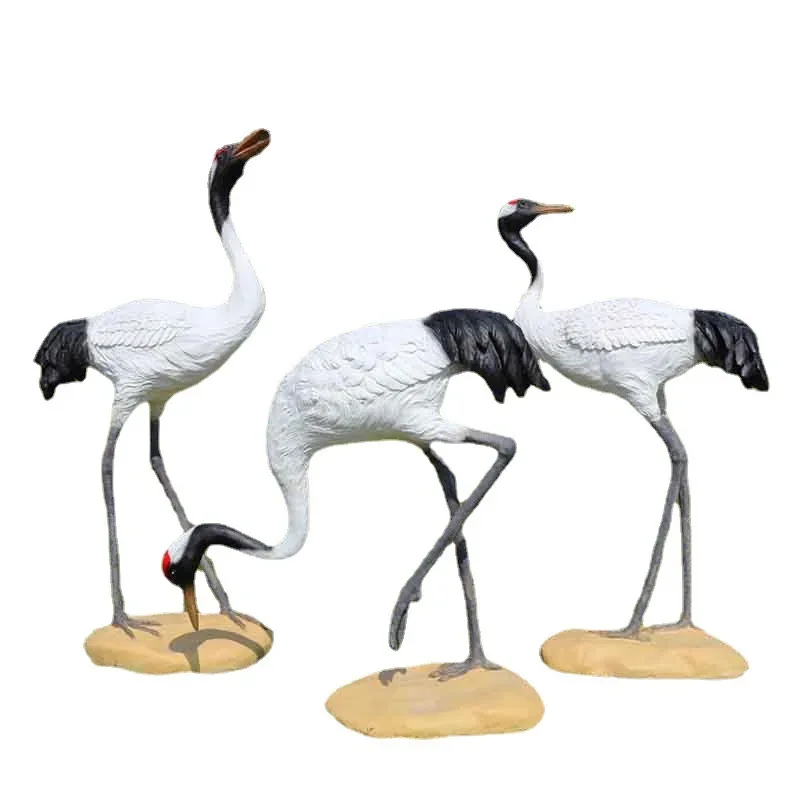 رافعة زخرفة حديقة الديكور النحت في الهواء الطلق فناء المناظر الطبيعية