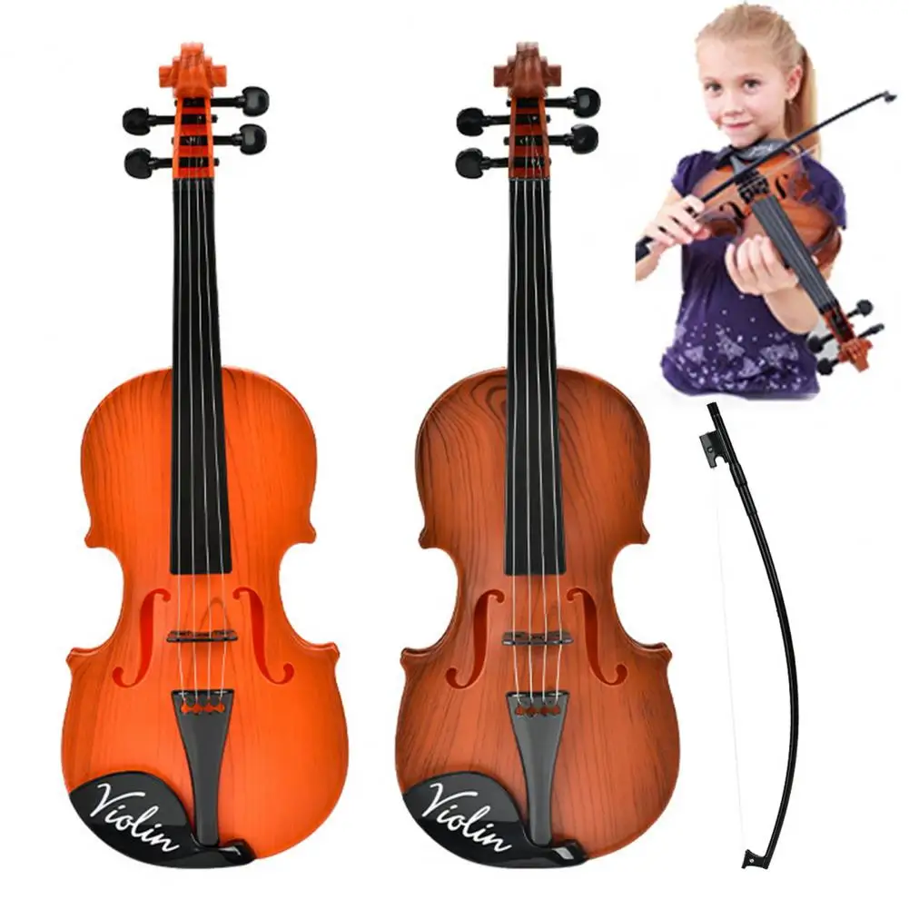 Crianças instrumento musical realista crianças violino brinquedo para música clássica aprendizagem educação precoce instrumentos musicais brinquedo presente