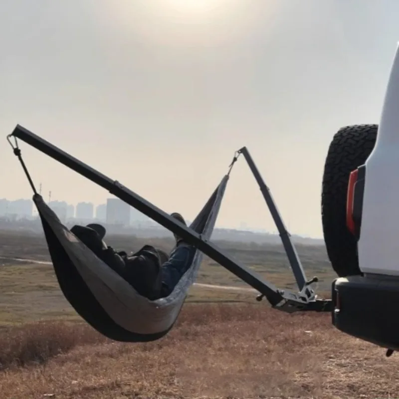 Outdoor Extension Camping Hammock Por Relaxing Self Driving Tour Car Rear Hammock Folding Leisure Camping Equipment