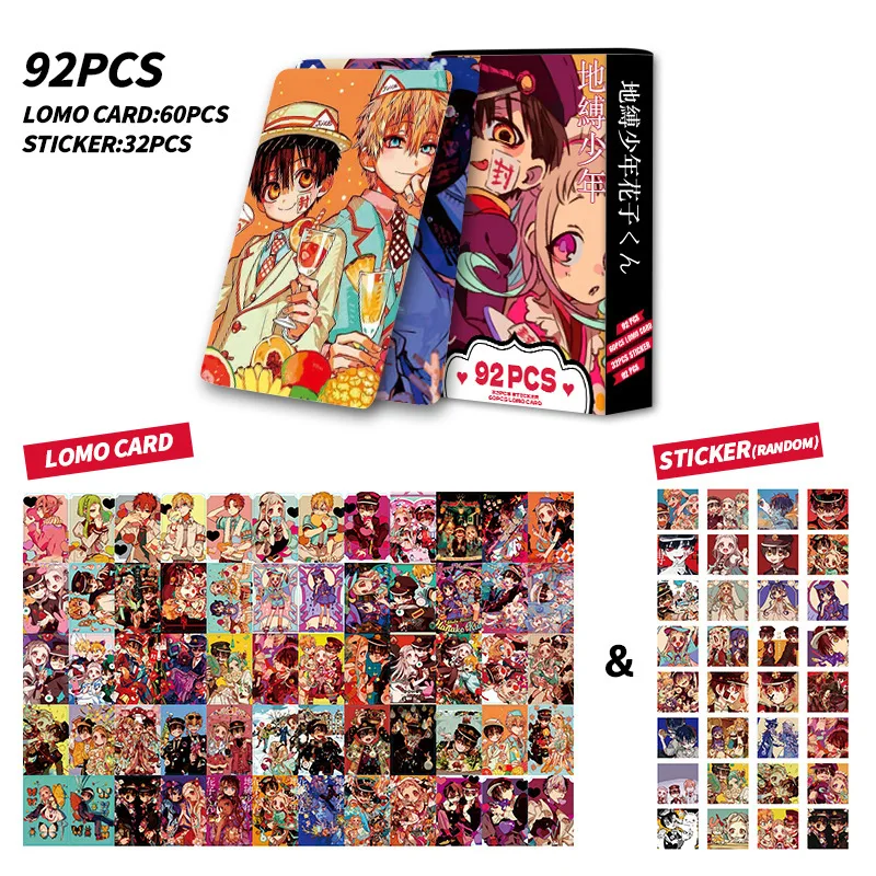 Imagem -05 - Anime Sanitário-limite Hanako-kun Cartão Lomo Photocard Cartão de Impressão hd Foto Jogo Fãs Coleção Presente Toy 92 Pcs por Conjunto