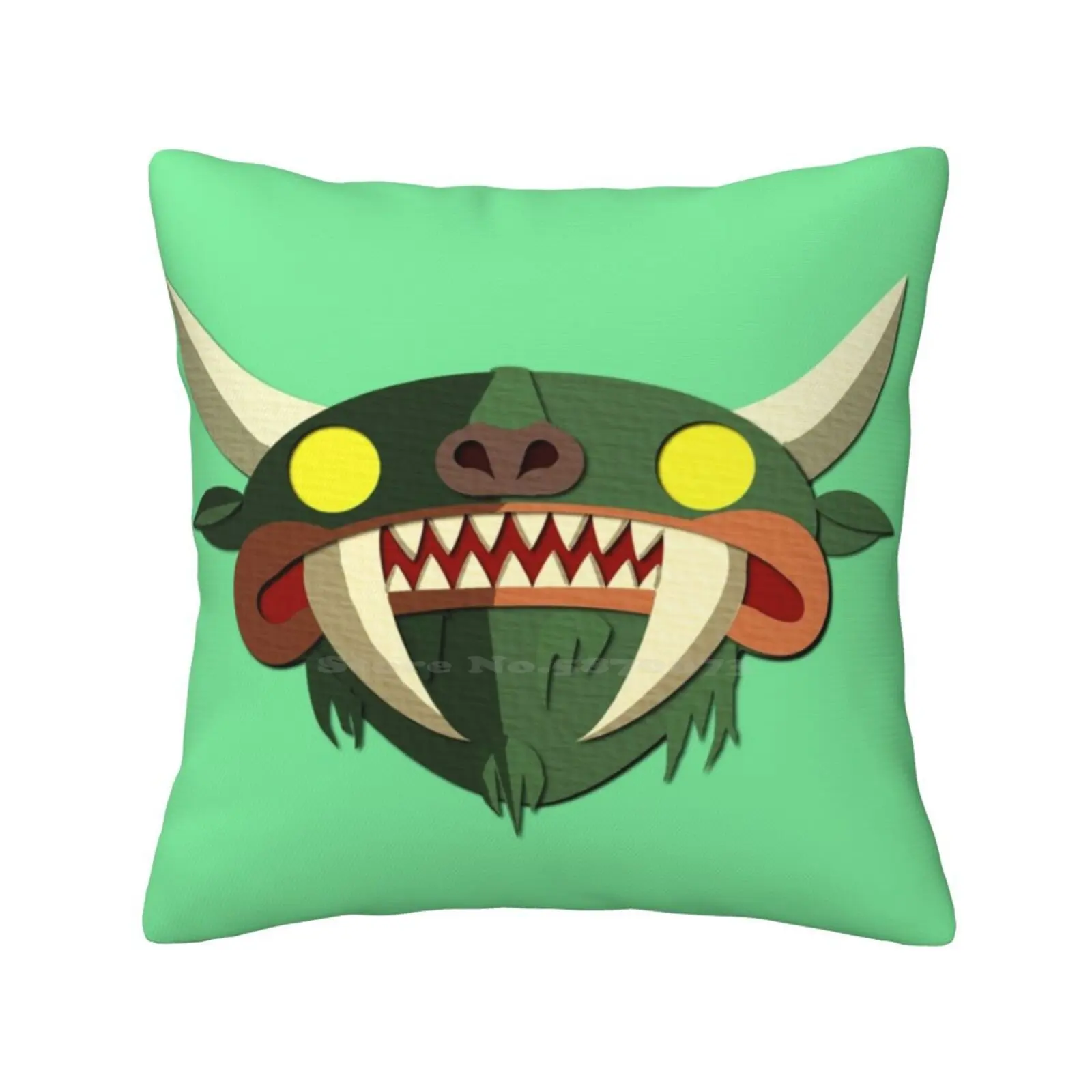 Hodag Pillow Cover Hug Pillowcase Hodag Monster Cryptid Legend Folklore Creature Beast Horror Rhinelander Wisconsin Hoax