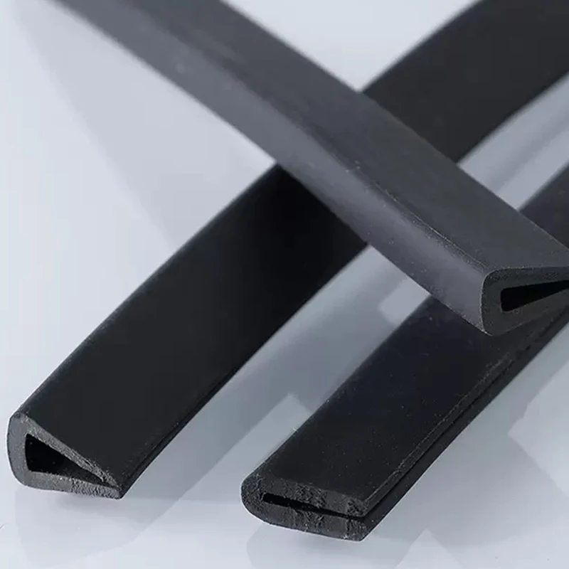 1 متر الأخدود 1-12 مللي متر U على شكل حواف مطاطية ختم الشريط الأسود حامي حافة الختم لأبواب السيارات ، الزجاج ، لوحة معدنية ، الآلات #4