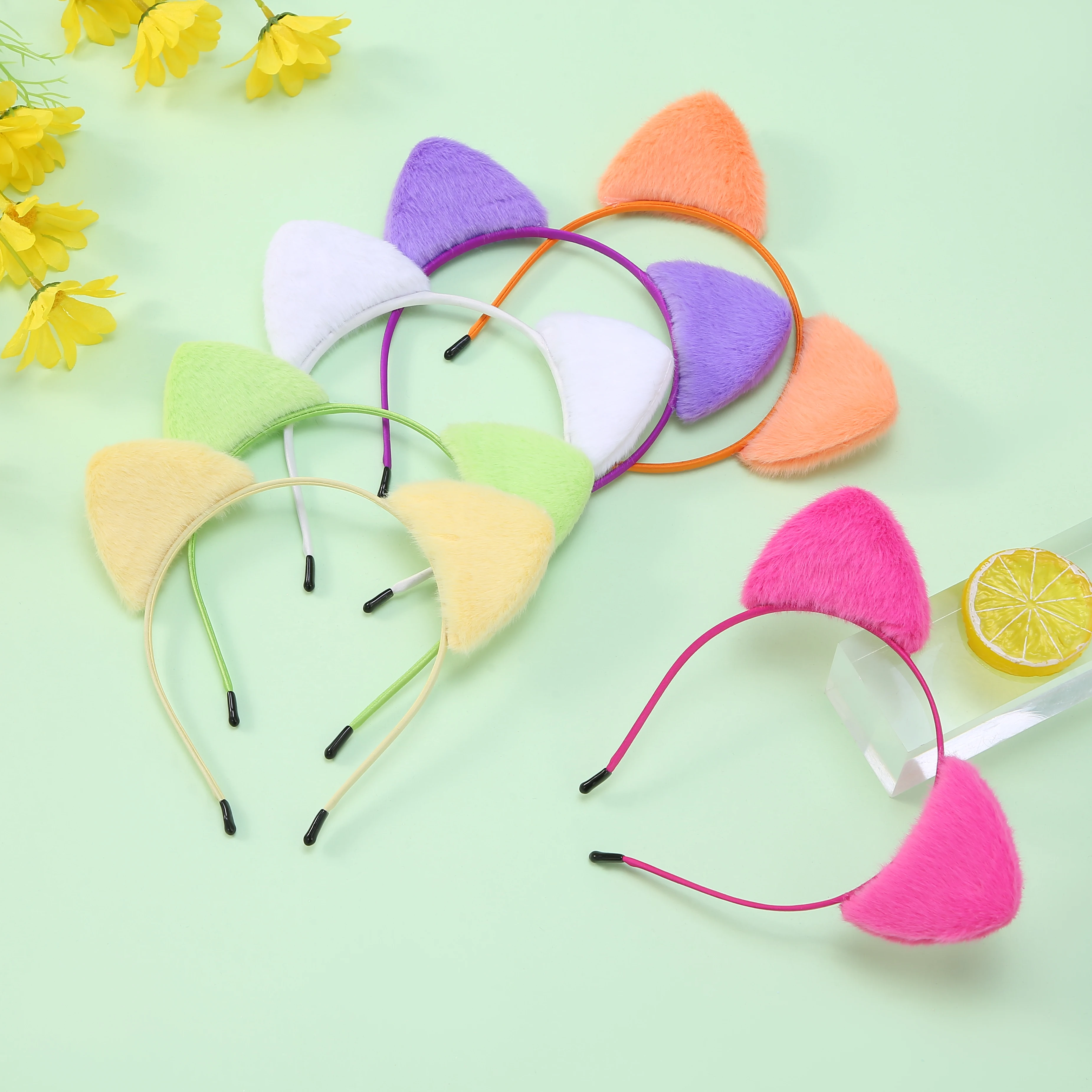 Cat Ears Headbands, Cloth Headbands Cute Ears Makeup of Party Decoration/Daily Wearing for Women and Girls