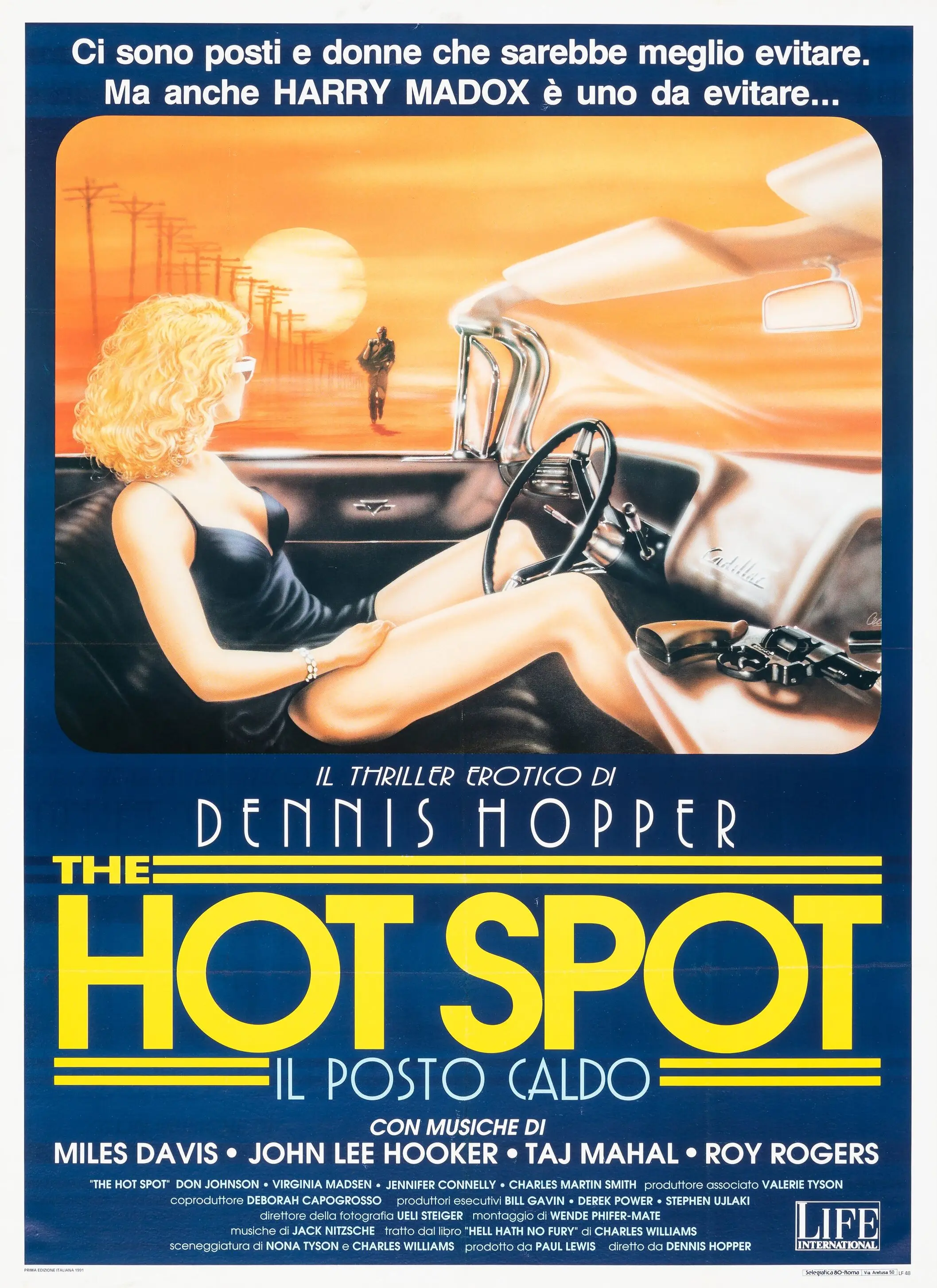 Movie The Hot Spot (1990) Silk Poster custom Home Decorative Wall Painting