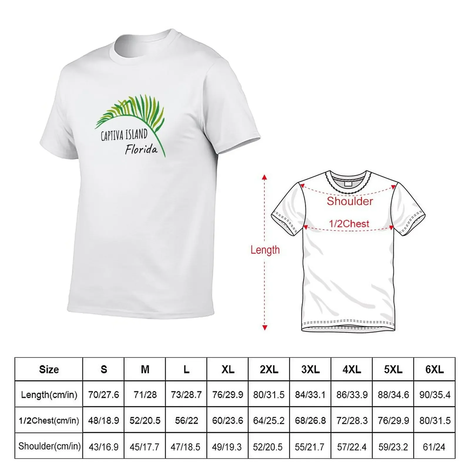 Captiva island Florida T-Shirt korean fashion for a boy Short sleeve tee graphic tee shirt men clothings