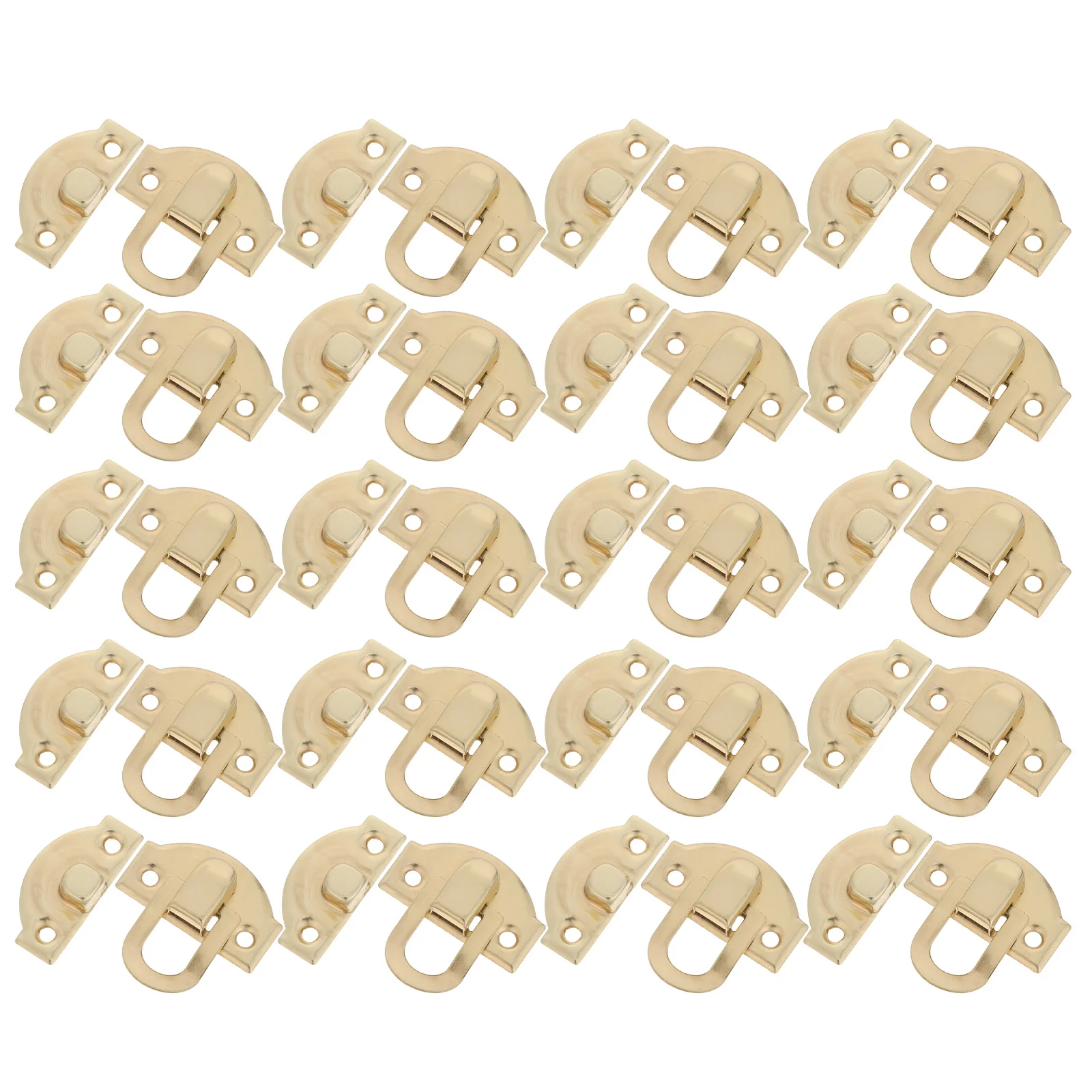 

24Pcs Vintage Hasp Latch Box Lock Buckle Solid Metal Decorative Retro Cabinet Jewelry Wooden Storage Chest Hardware