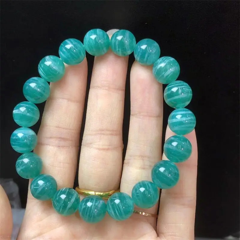 

Браслет из натурального амазонита 10 мм для женщин и мужчин, эластичная веревка ручной работы, роскошные ювелирные изделия, энергетический исцеляющий подарок, 1 шт.