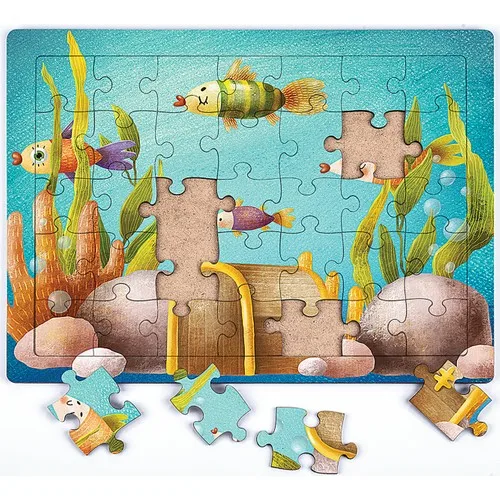 In The Bottom Puzzle King Of Treasure Wooden Puzzle 35 Piece (Xxxv-07)