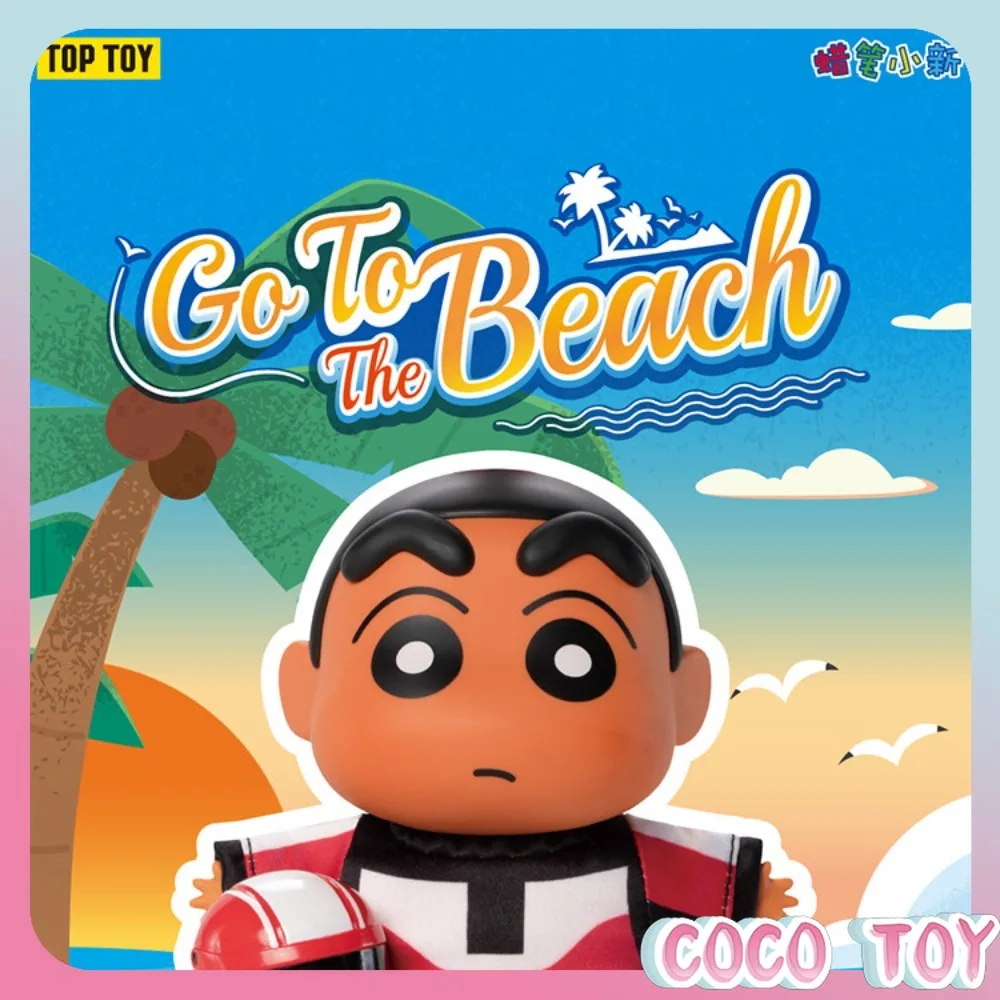 Genuine TOPTOY Crayon Shinchan Mischievous New Outfit Series Blind Box 6 Styles Keychain Pendant Collectible Gift for Fans