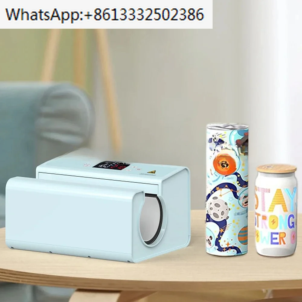 Herramientas Pneumatic Bottle Cup Sublimation Printing Machine, Fully Automatic Drum Hot Press F300S Multi-layer Insulation