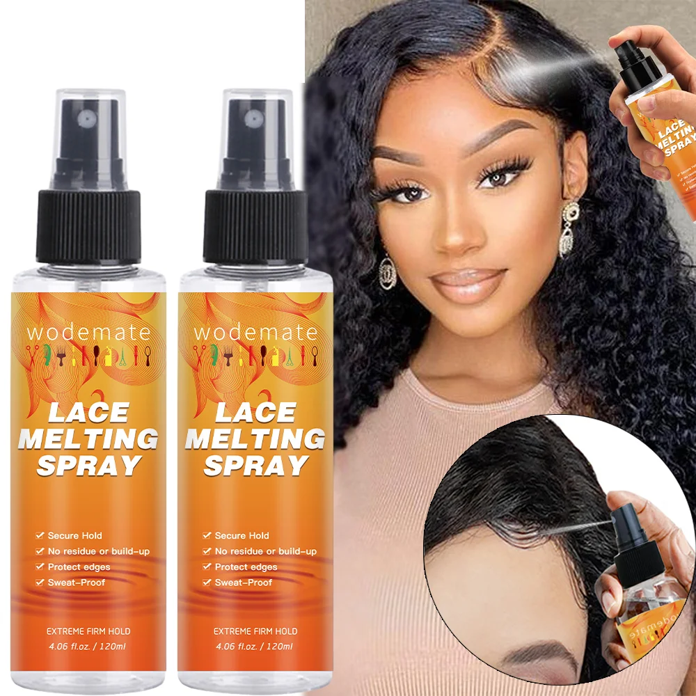 120ml Lace Melting Spray Quick Drying Melting Spray for Lace Wigs Long Lasting Invisible Wigs Accessories Hair Styling Appliance