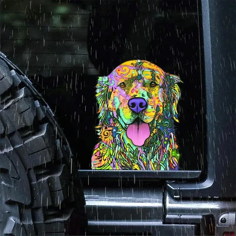 

Interesting Pit Bull Dog Car Sticker Air Conditioner Vinyl Decal Scratch Proof Windshield Graphics PVC Wholesale