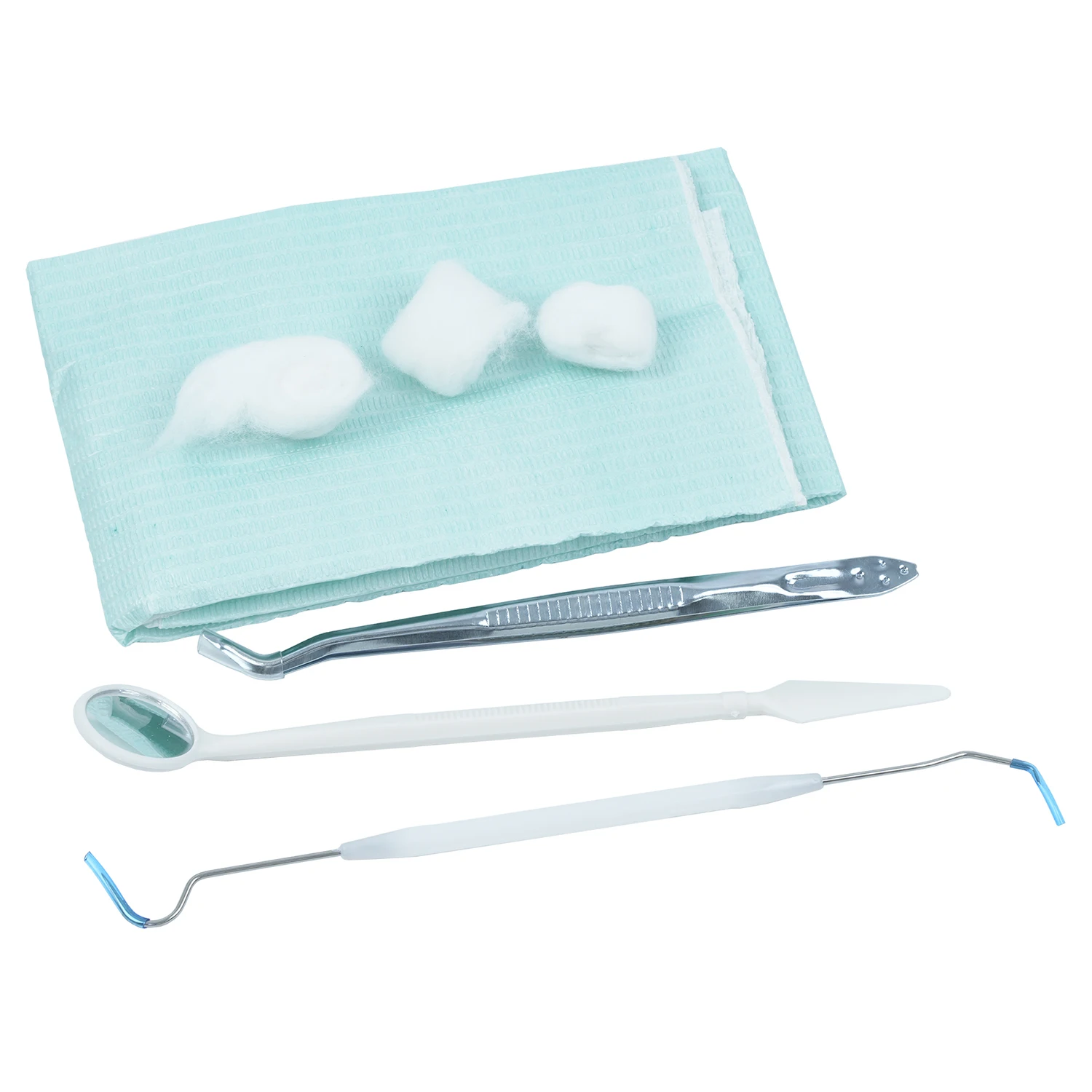 Tomenty-caja de Instrumentos dentales desechables, herramientas de examen de dentista, combinación de cuidado bucal, 8 unids/lote por paquete