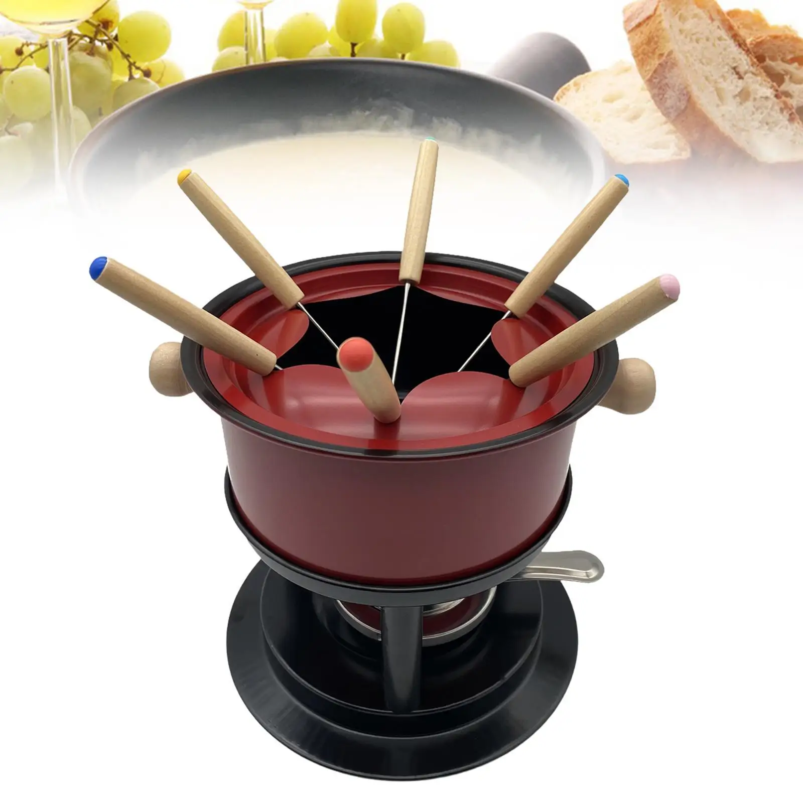 Fondue Maker Pot Fondue Pot Set Sturdy Chocolate Fondue Mug Stable Cheese Fondue