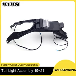 OTOM For HUSQVARNA FE250 FE350 TE150 TE300 FE450 FE501 Motorcycle Rear Fender LED Tail Light Dirt Bike Enduro Mudguard Motocross
