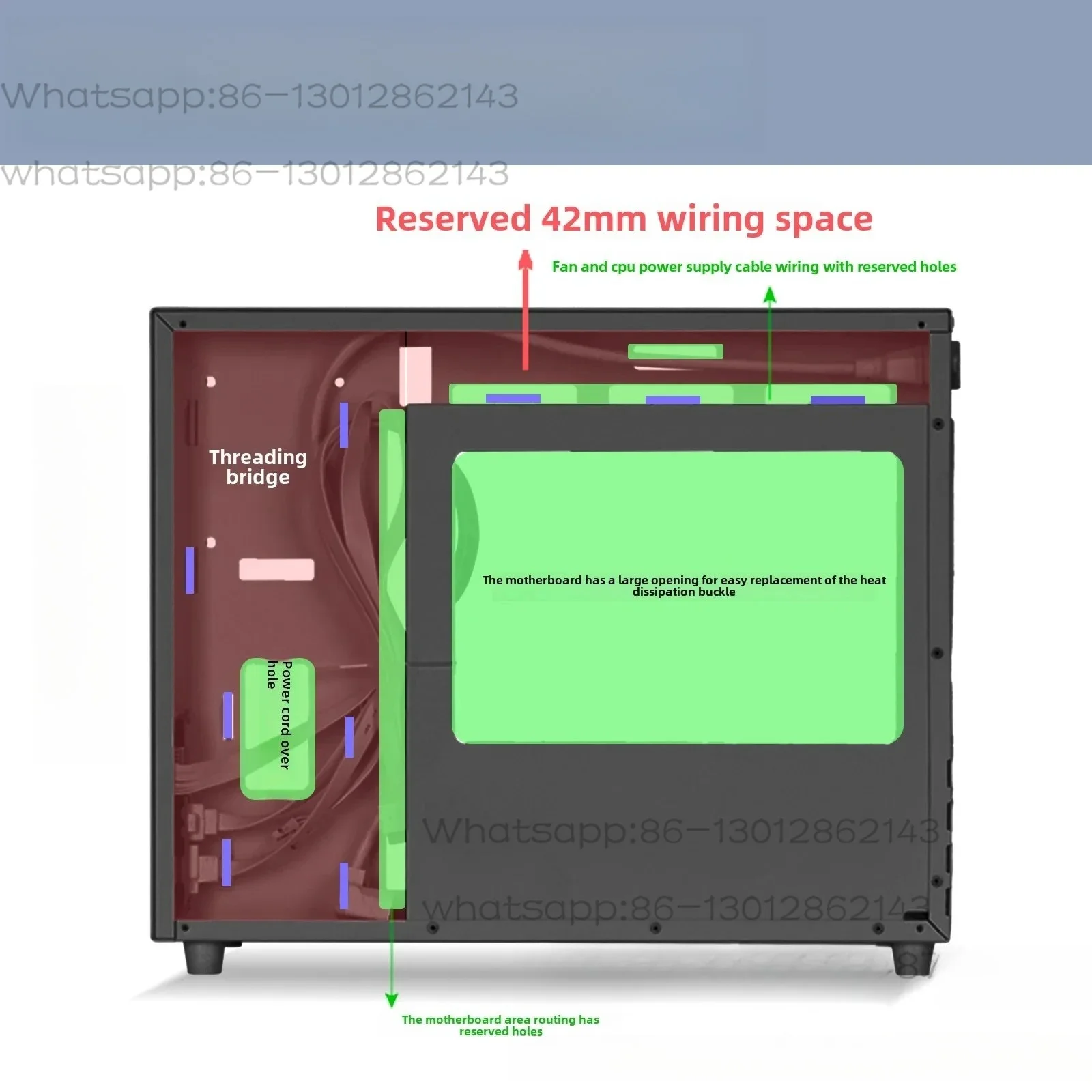 2026 New Aluminum Portable Back-end Cable Handheld Mini Water-cooled Air-cooled Small Chassis